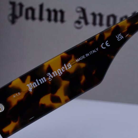 Palm Angels PERI002 PALM 6054 Rectangle Sunglasses - Havana/Green Gradient - Picture 8 of 10